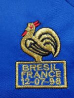 camiseta francia 98 zidane escudo