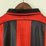 camiseta retro ac milan cuello anterior