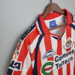 camiseta retro chivas de guadalajara 1999 pecho lateral
