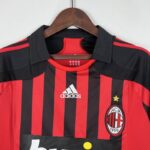 camiseta ac milán 2008 cuello camiseta