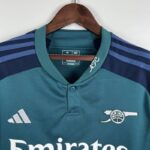 camiseta arsenal tercera 2024 cuello