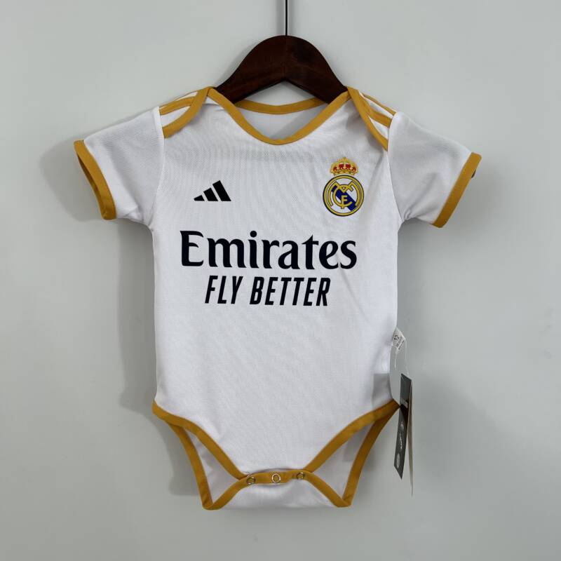 Body de Bebé Real Madrid primera equipación 2023/2024 ¡Aquí!
