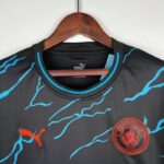 camiseta manchester city 2024 negro cuello redondo camiseta manchester city 2024 negro cuello redondo
