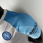camiseta napoli 2024 blanca manga