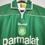 camiseta retro palmeiras verde cuello camisa