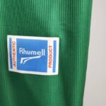 camiseta retro palmeiras verde parche