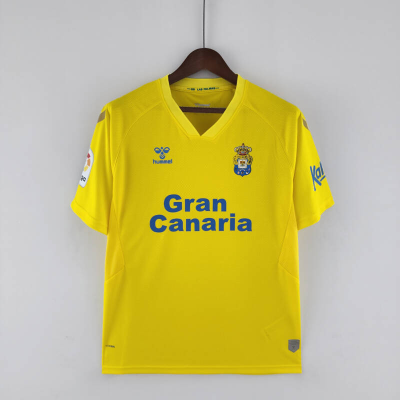 Las Palmas primera equipación 2022/2023 amarillo Aquí