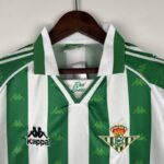 camiseta real betis 1995 cuello camisa con parche central camiseta real betis 1995 cuello camisa con parche central