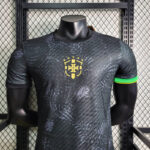 camiseta brasil 2024 negra frontal camiseta brasil 2024 negra frontal
