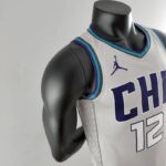 camiseta hornets gris borde lateral con diseño de panal y bordes en celeste y azul camiseta hornets gris borde lateral con diseño de panal y bordes en celeste y azul