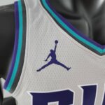 camiseta hornets gris logo jorddadn y bordes en celeste azul y negro en el cuello y manga camiseta hornets gris logo jorddadn y bordes en celeste azul y negro en el cuello y manga