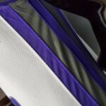 camiseta kings blanca diseño lateral con lineas moradas y grises camiseta kings blanca diseño lateral con lineas moradas y grises