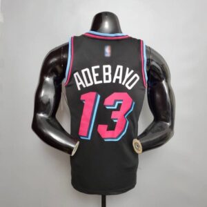 camiseta-negra-miami-heat-adebayo-dorsal-13