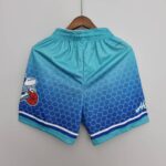 pantalon corto hornets azul parte trasera pantalon corto hornets azul parte trasera
