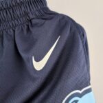 pantalon corto memphis azul marino cintura y logo nike