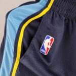 pantalon corto memphis azul marino logo nba