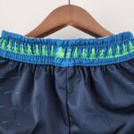 pantalon corto timberwolves celeste cintura con diseño de arboles verdes pantalon corto timberwolves celeste cintura con diseño de arboles verdes