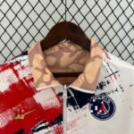 chaqueta reversible PSG diseño de cuello frontal