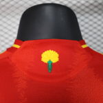 camiseta españa 2025 flor cuello anterior camiseta españa 2025 flor cuello anterior