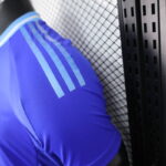 segunda camiseta argentina manga 3 rayas