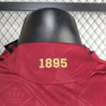 camiseta de bélgica cuello anterior
