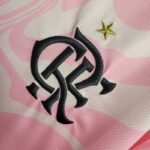 flamengo camiseta rosa escudo