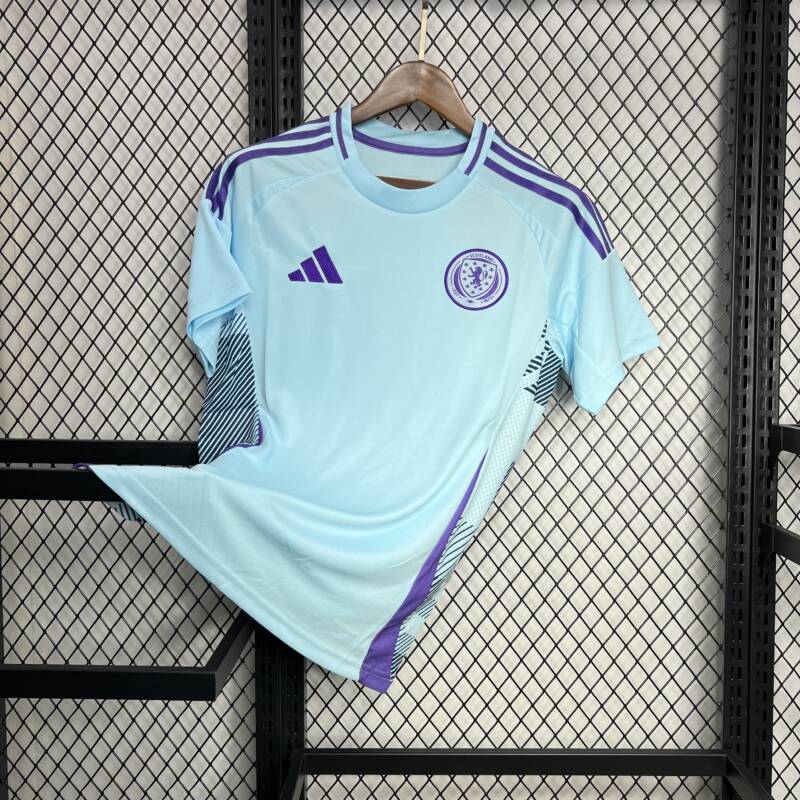Camiseta Eurocopa Escocia 2024 segunda equipación material Camiseta Eurocopa Escocia 2024 segunda equipación material