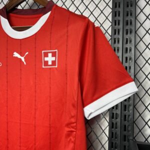 Camiseta Eurocopa Suiza 2024 primera equipación manga