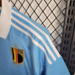 Camiseta segunda equipación bélgica Eurocopa 2024 hombro