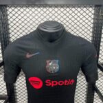 camiseta barcelona 2024 2025 negra version jugador pecho
