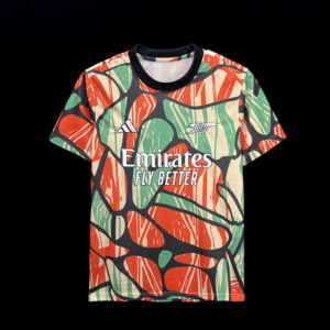 Camiseta de calentamiento Arsenal multicolor 2024/2025.
