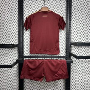 Conjunto-niño-primera-equipacion-AS-Roma-2024-2025-parte-trasera