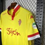 Camiseta Retro Sporting de Gijón 2015-2016 Segunda Equipación puño