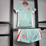 Conjunto Niño Atlético de Madrid Segunda Equipación 2024-2025 parte delantera