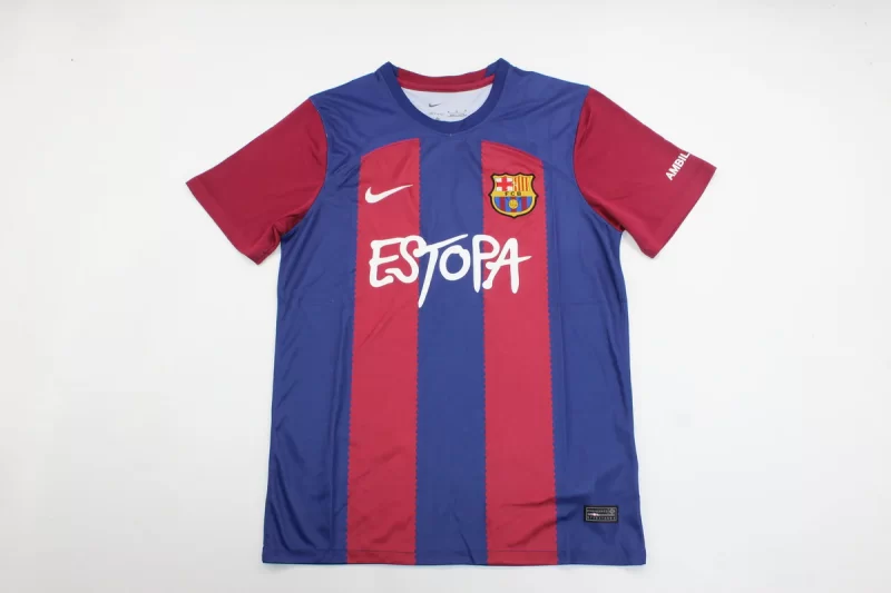 camiseta-fc-barcelona-primera-equipacion-estopa-2023-2024