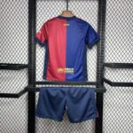 conjunto-niño-barcelona-primera-equipacion-2024-2025-parte-trasera