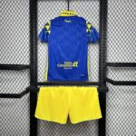 equipacion UD Las Palmas 2024-2025 Segunda Equipación Niños parte trasera