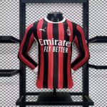 Camiseta AC Milán Manga Larga Primera Equipacion 2024-2025