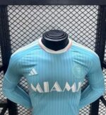 Camiseta Inter Miami Manga Larga Tercera Equipacion 2024-2025 pecho Camiseta Inter Miami Manga Larga Tercera Equipacion 2024-2025 pecho