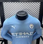 Camiseta Manchester City Manga Larga Primera Equipación 2024-2025 pecho Camiseta Manchester City Manga Larga Primera Equipación 2024-2025 pecho
