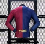 Camiseta Manga Larga FC Barcelona Versión Jugador 2024-2025 dorsal Camiseta Manga Larga FC Barcelona Versión Jugador 2024-2025 dorsal