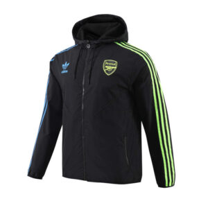 Chaqueta Gabardina Arsenal Negro parte costada