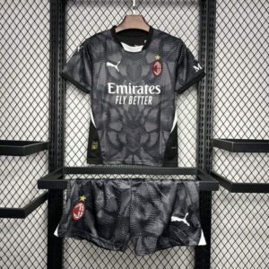 Conjunto Niño AC Milán Negro 2024-2025