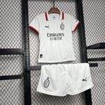 Conjunto Niño AC Milán Segunda Equipacion 2024-2025 parte delantera Conjunto Niño AC Milán Segunda Equipacion 2024-2025 parte delantera