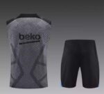 Conjunto de Entrenamiento FC Barcelona Gris 2024 dorsal