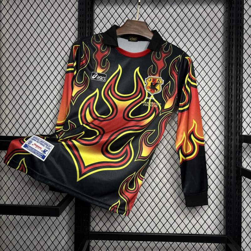 Camiseta Retro Manga Larga Japon Portero 1998 parte delantera