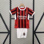 Conjunto Niño AC Milán Primera Equipacion 2024-2025 Conjunto Niño AC Milán Primera Equipacion 2024-2025