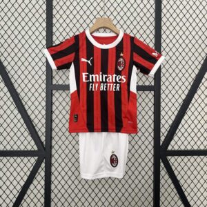 Conjunto Niño AC Milán Primera Equipacion 2024-2025