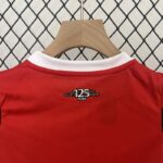 Conjunto Niño AC Milán Primera Equipacion 2024-2025 cuello Conjunto Niño AC Milán Primera Equipacion 2024-2025 cuello
