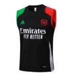 Conjunto de Entrenamiento Arsenal Negro 2024-2025 parte delantera Conjunto de Entrenamiento Arsenal Negro 2024-2025 parte delantera